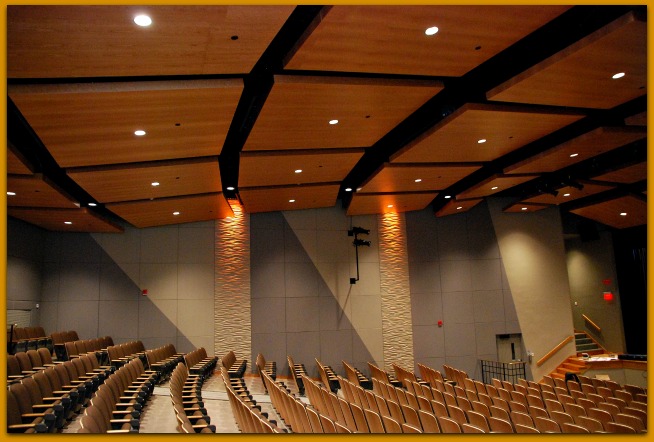 SUNY Cobleskill auditorium renovation #acoustics #audio #lighting #rigging #design