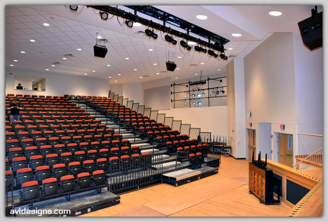 Auditorium seating in Belfast High School 