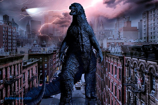 Godzilla on a rampage.