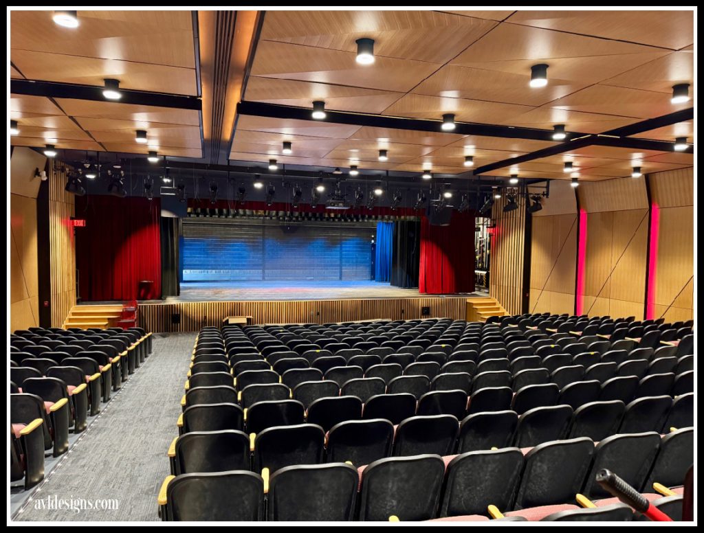 completely renovated Lisha Kill Middle School auditorium