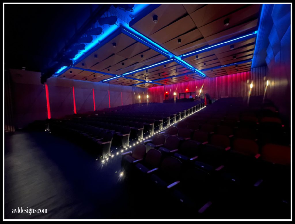 new lighting in auditorium