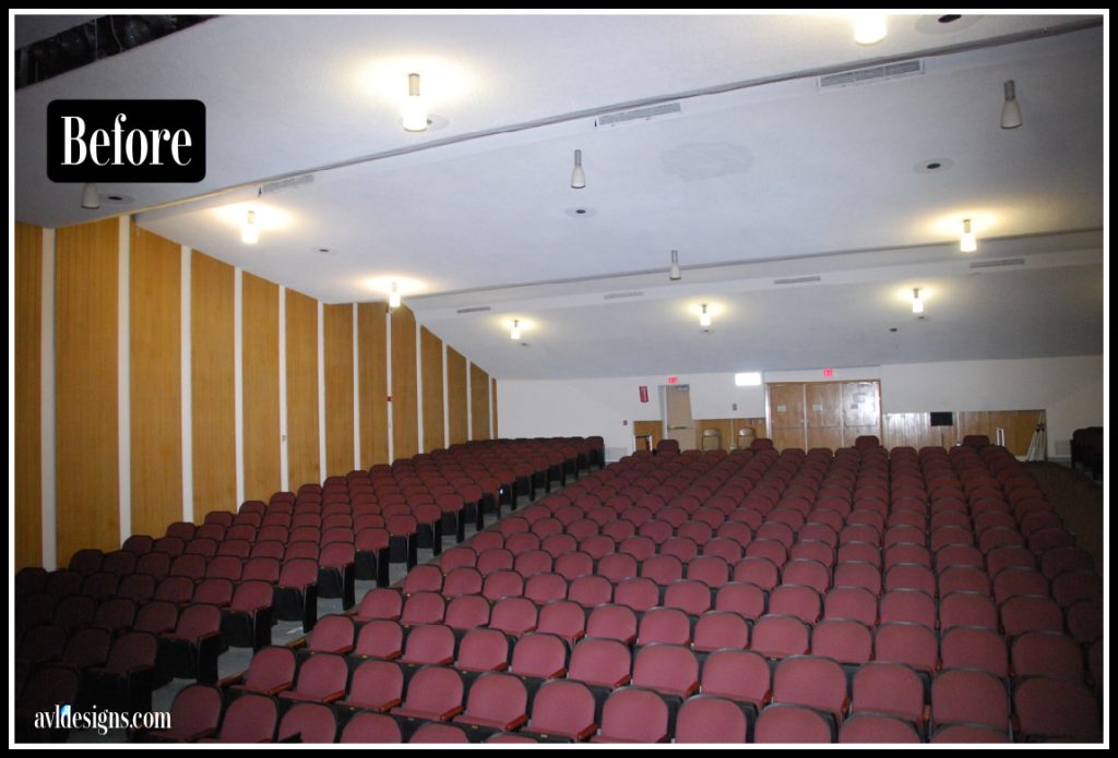 auditorium before the renovations