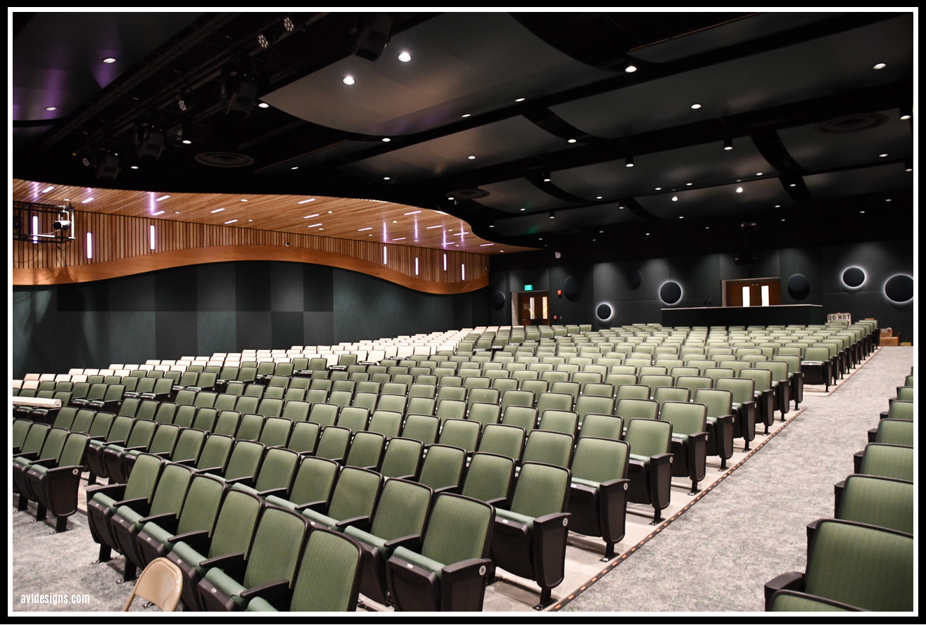 Finished auditorium at Wyalusing HS